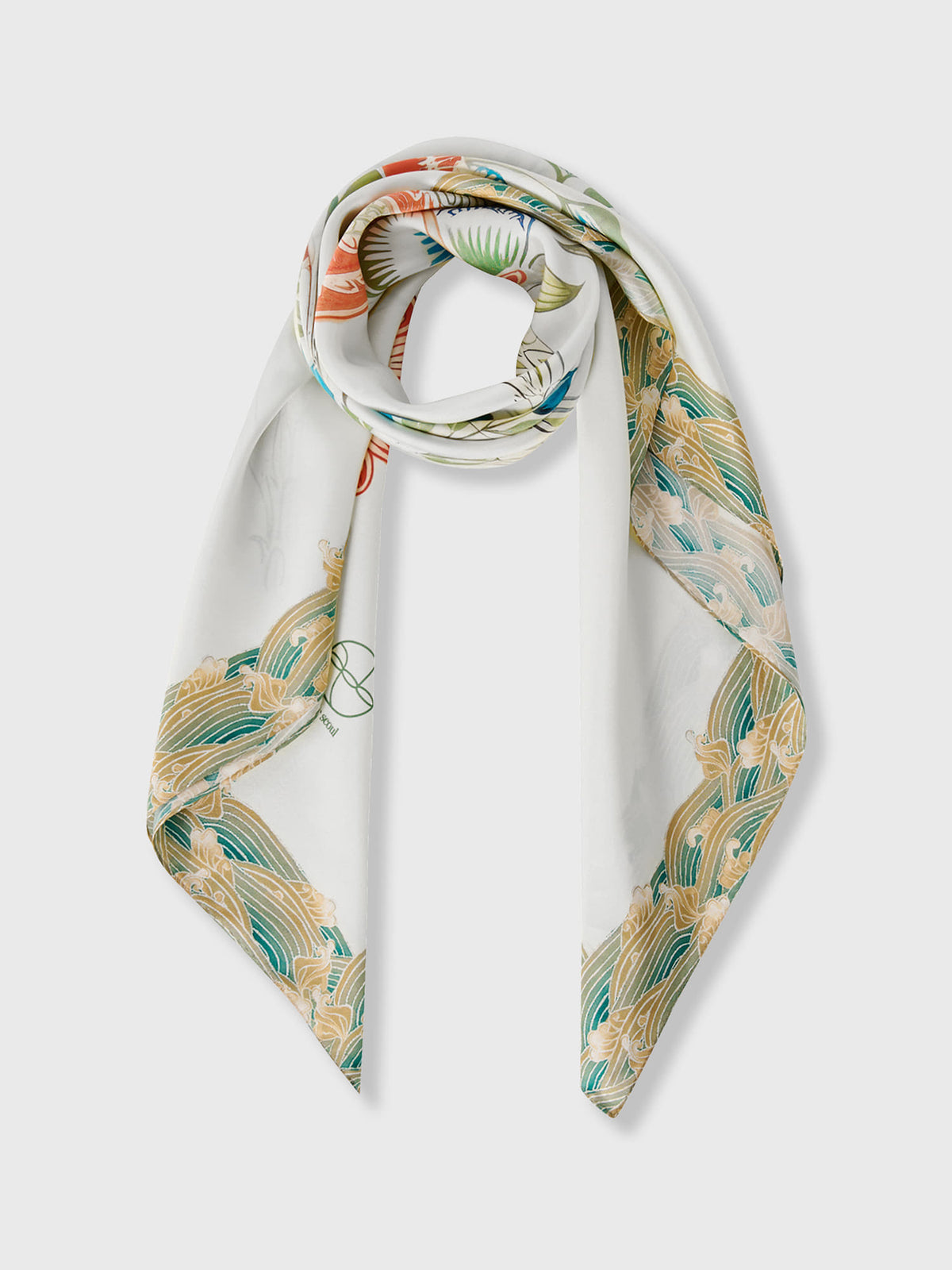 ORIENTAL FLORAL SCARF