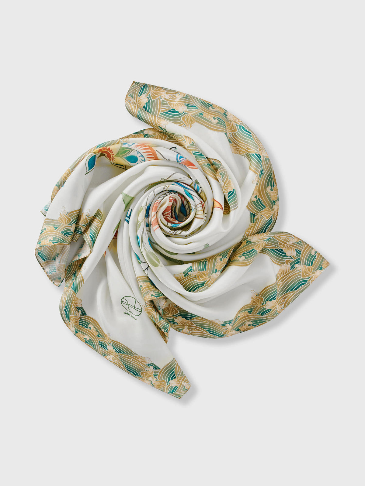 ORIENTAL FLORAL SCARF