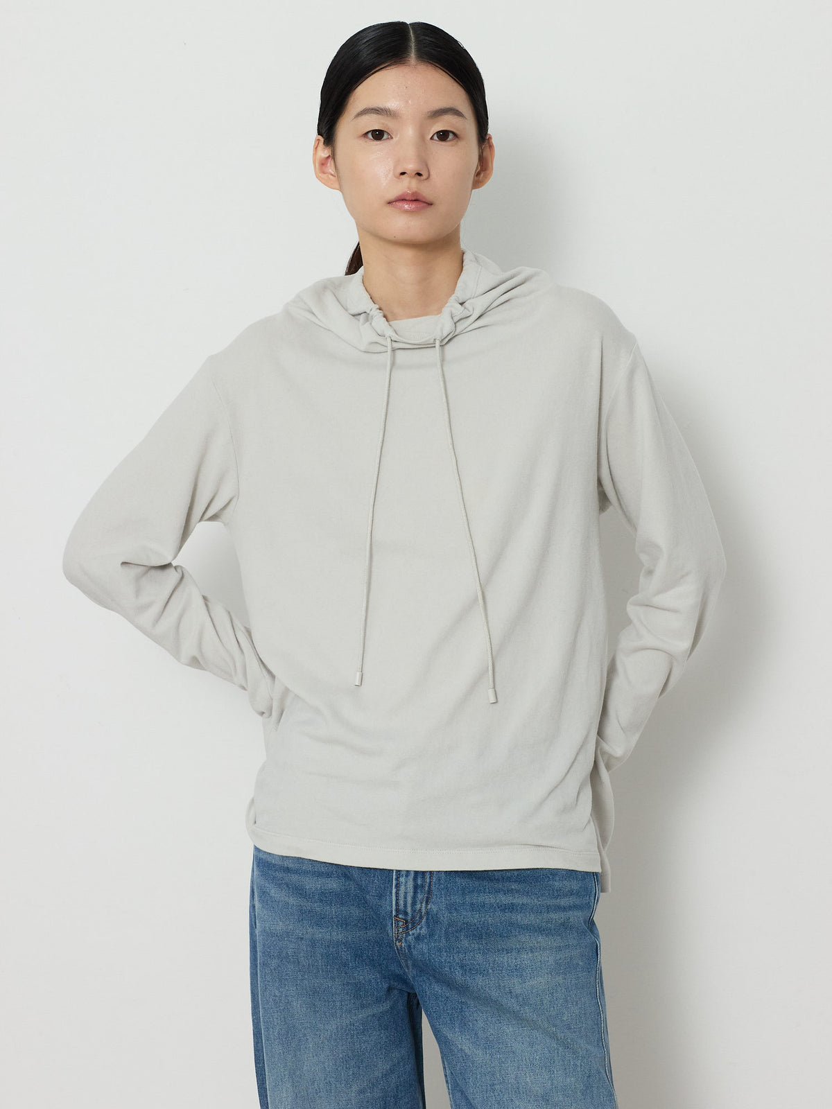 STRING HIGHNECK TOP [LIGHT GRAY] 5