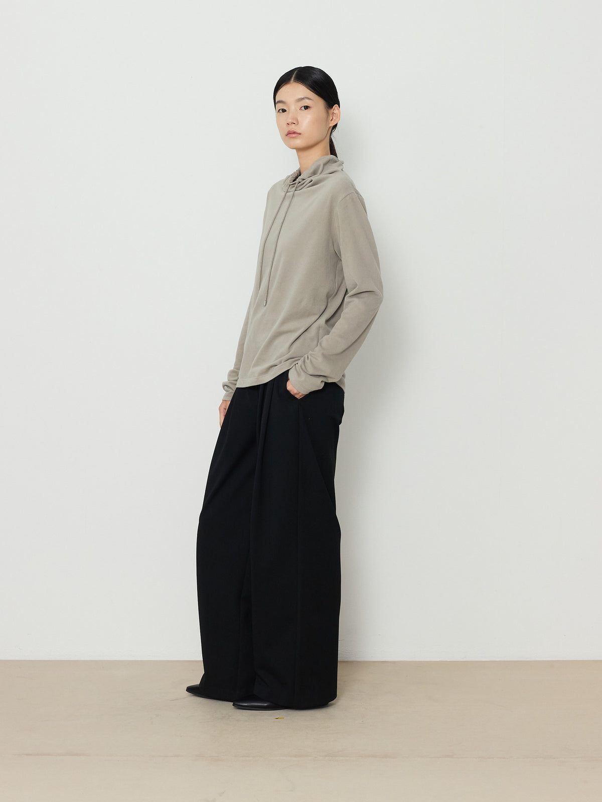 BANDING WIDE PANTS [BLACK] 16