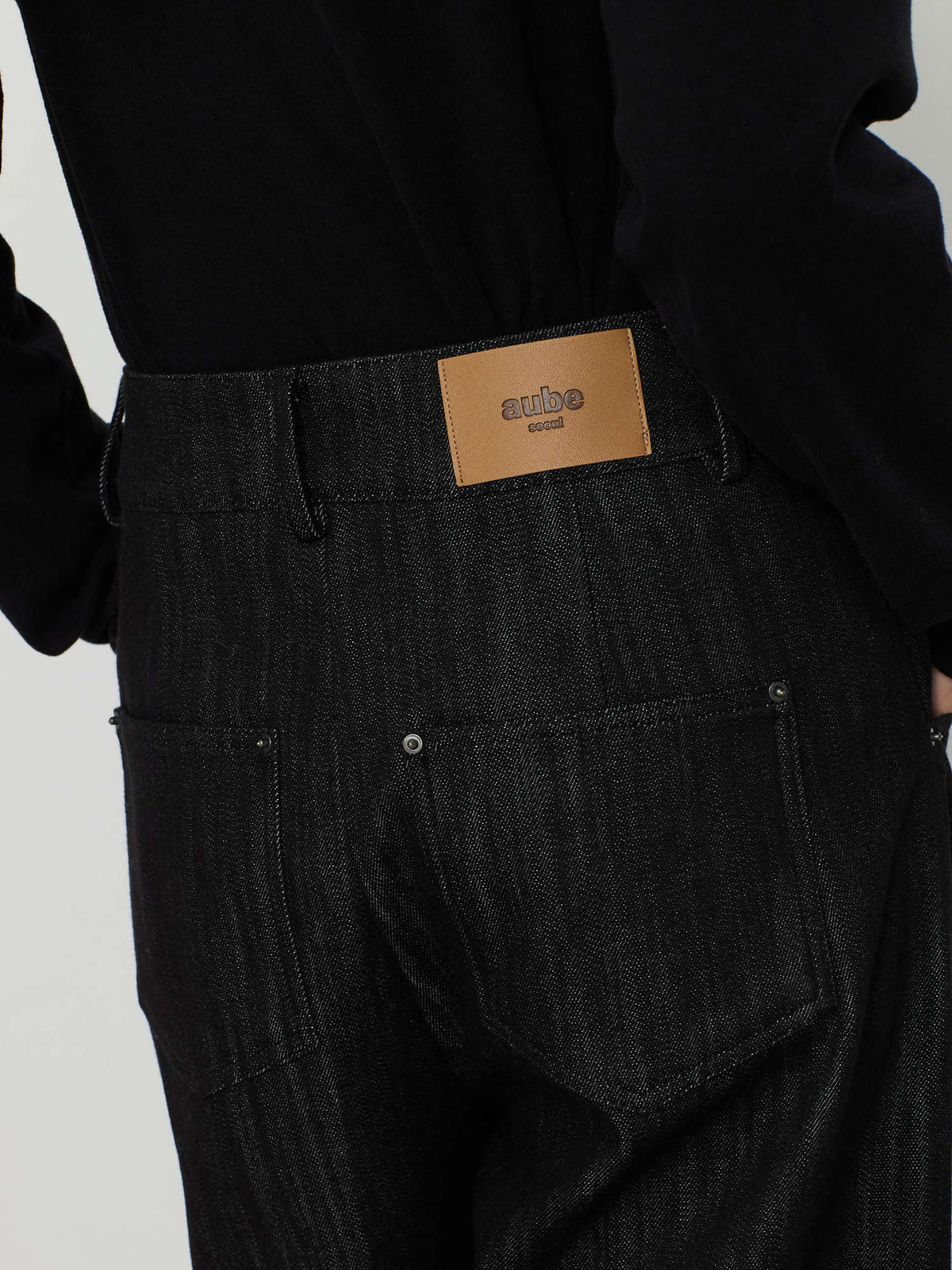 BARREL DENIM PANTS [BLACK] 12
