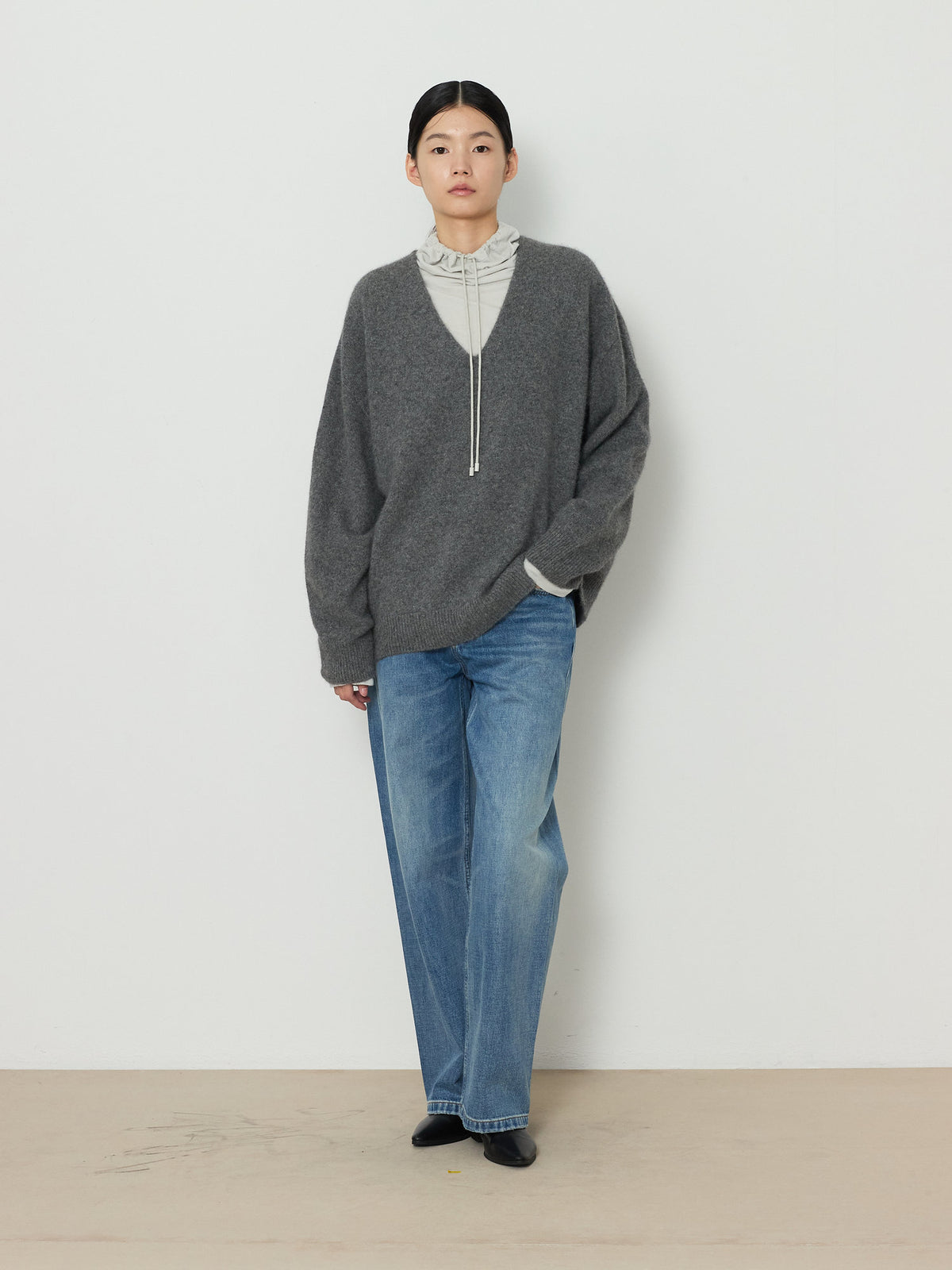 STRING HIGHNECK TOP [LIGHT GRAY] 17