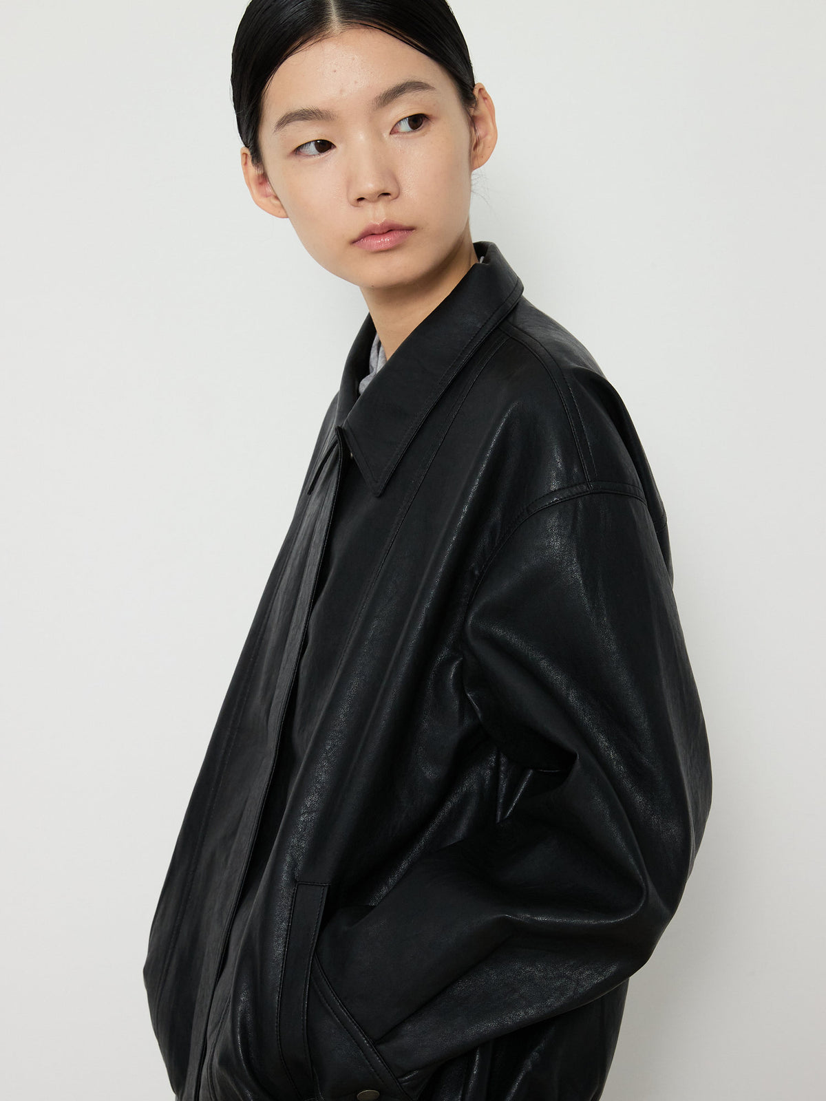 ECO LEATHER BLOUSON [BLACK] 9