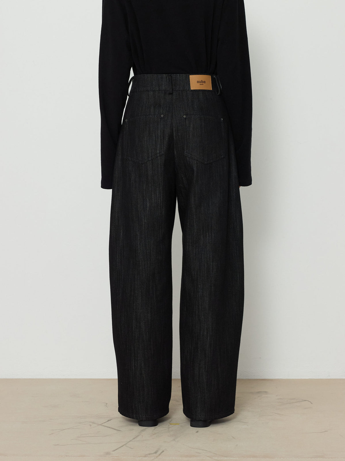BARREL DENIM PANTS [BLACK] 9