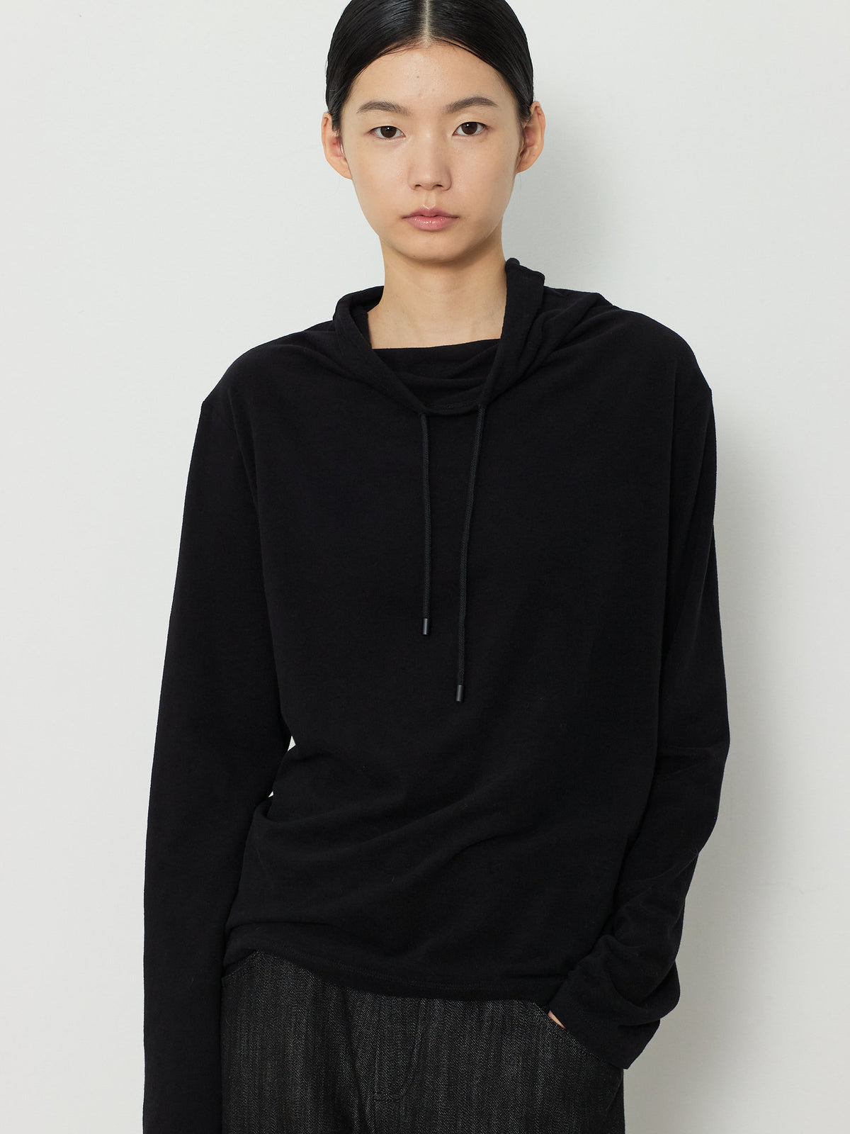 STRING HIGHNECK TOP [BLACK] 7