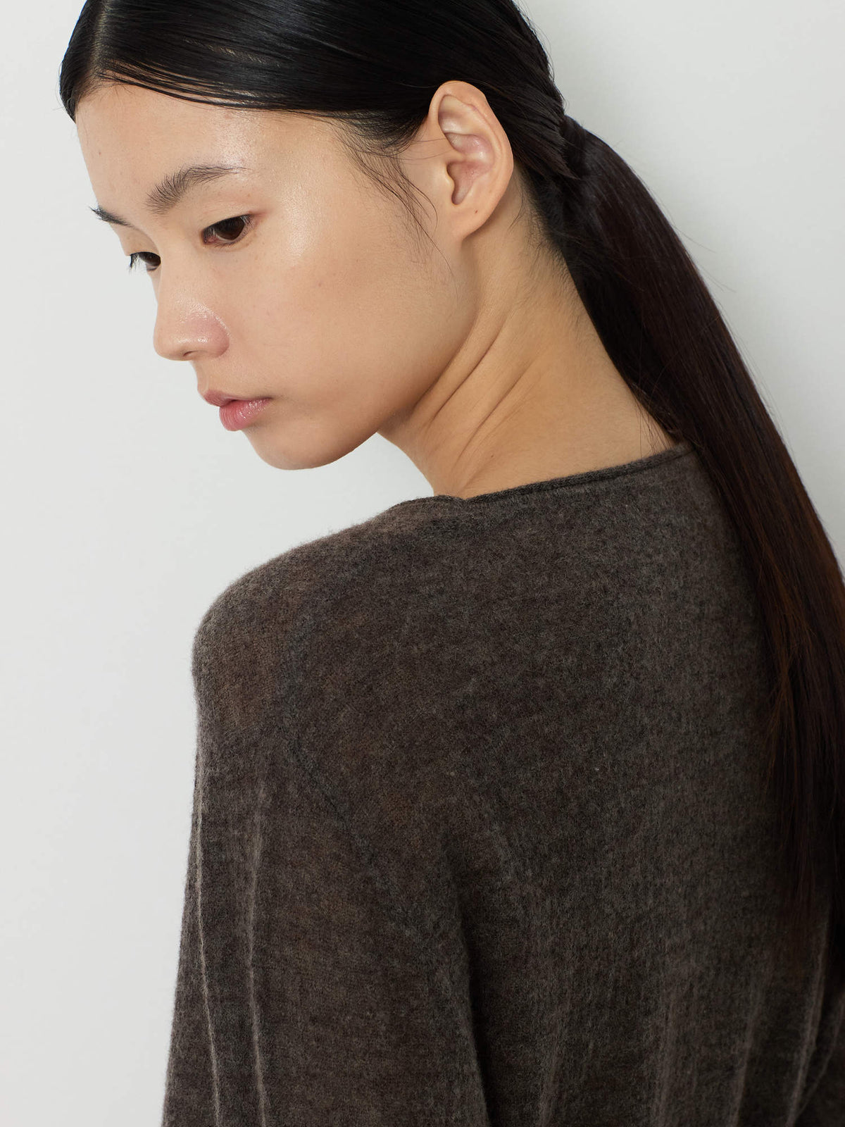 GAUZE ROUND KNIT [BROWN] 11