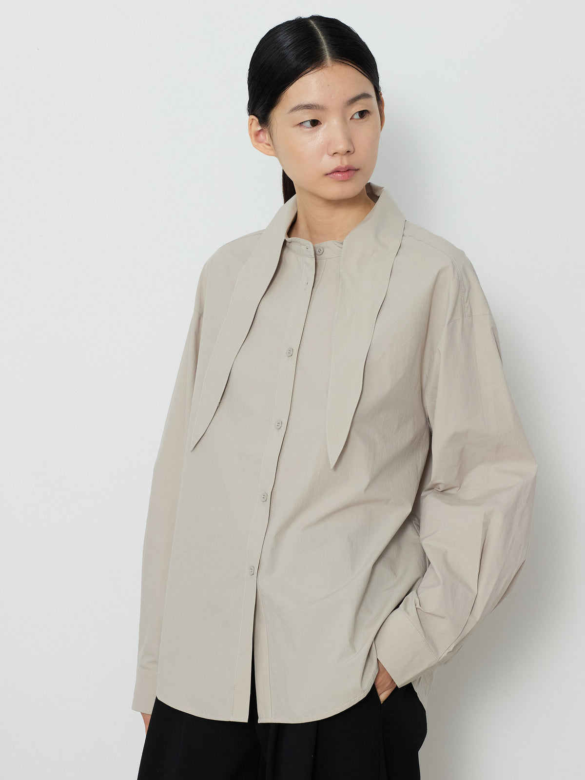 WAVE TIE SHIRTS [LIGHT KHAKI] 5