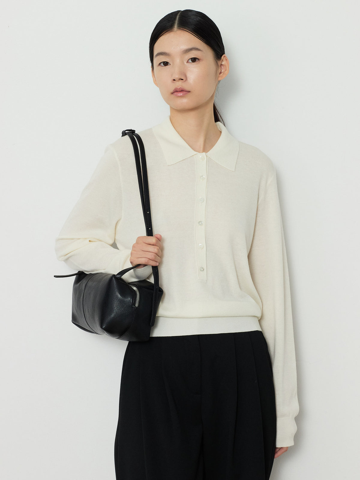 SOLID COLLAR KNIT [CREAM] 11