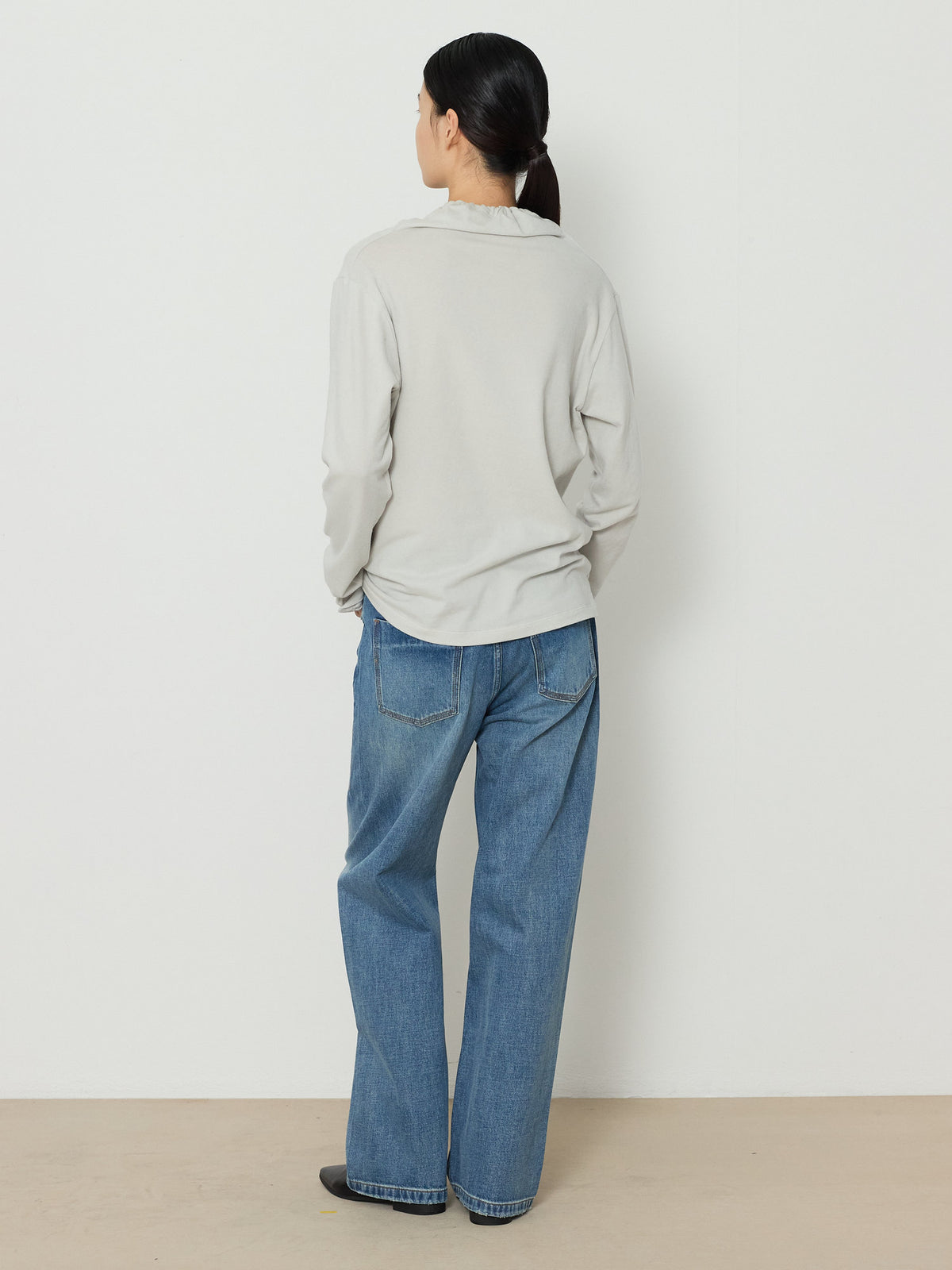 STRING HIGHNECK TOP [LIGHT GRAY] 14