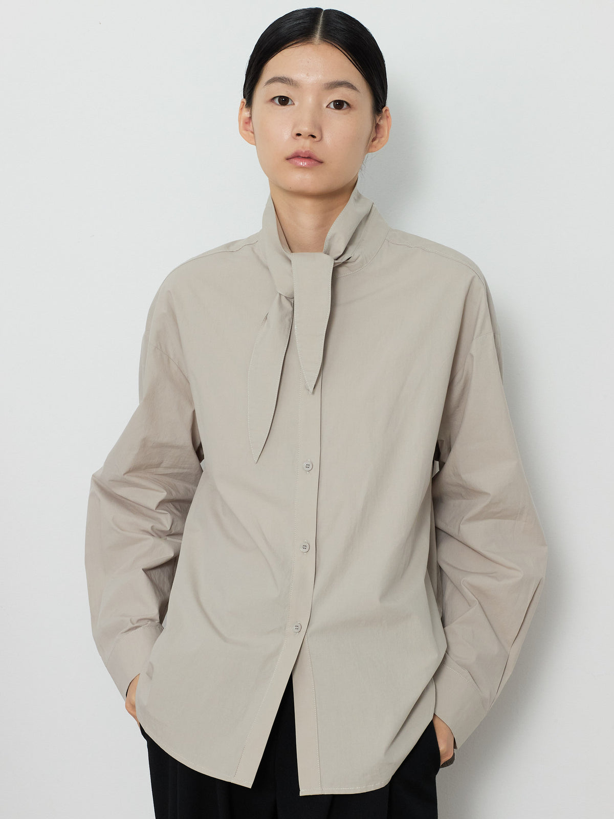 WAVE TIE SHIRTS [LIGHT KHAKI] 4