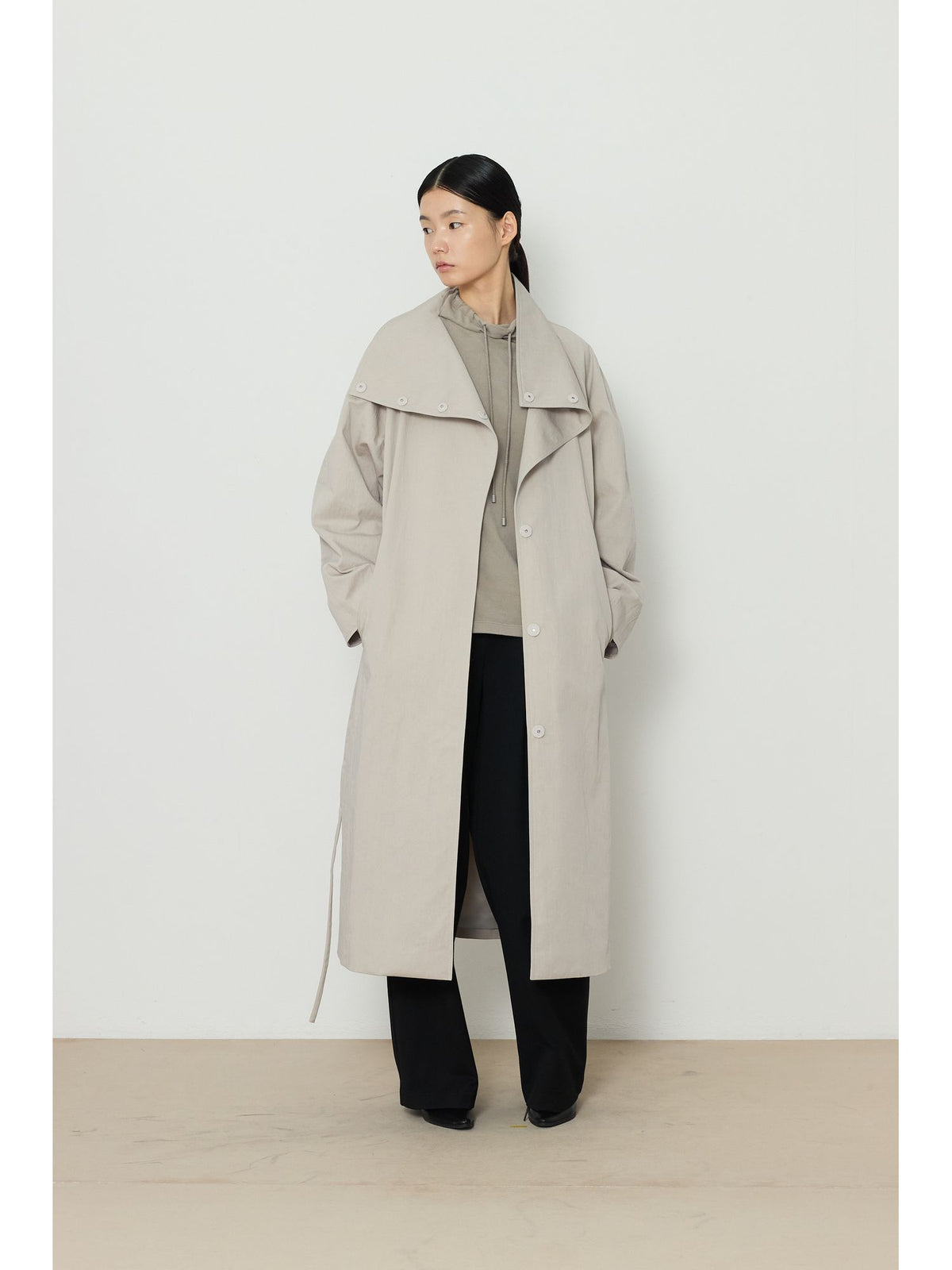 STRING HIGHNECK TOP [KHAKI] 15