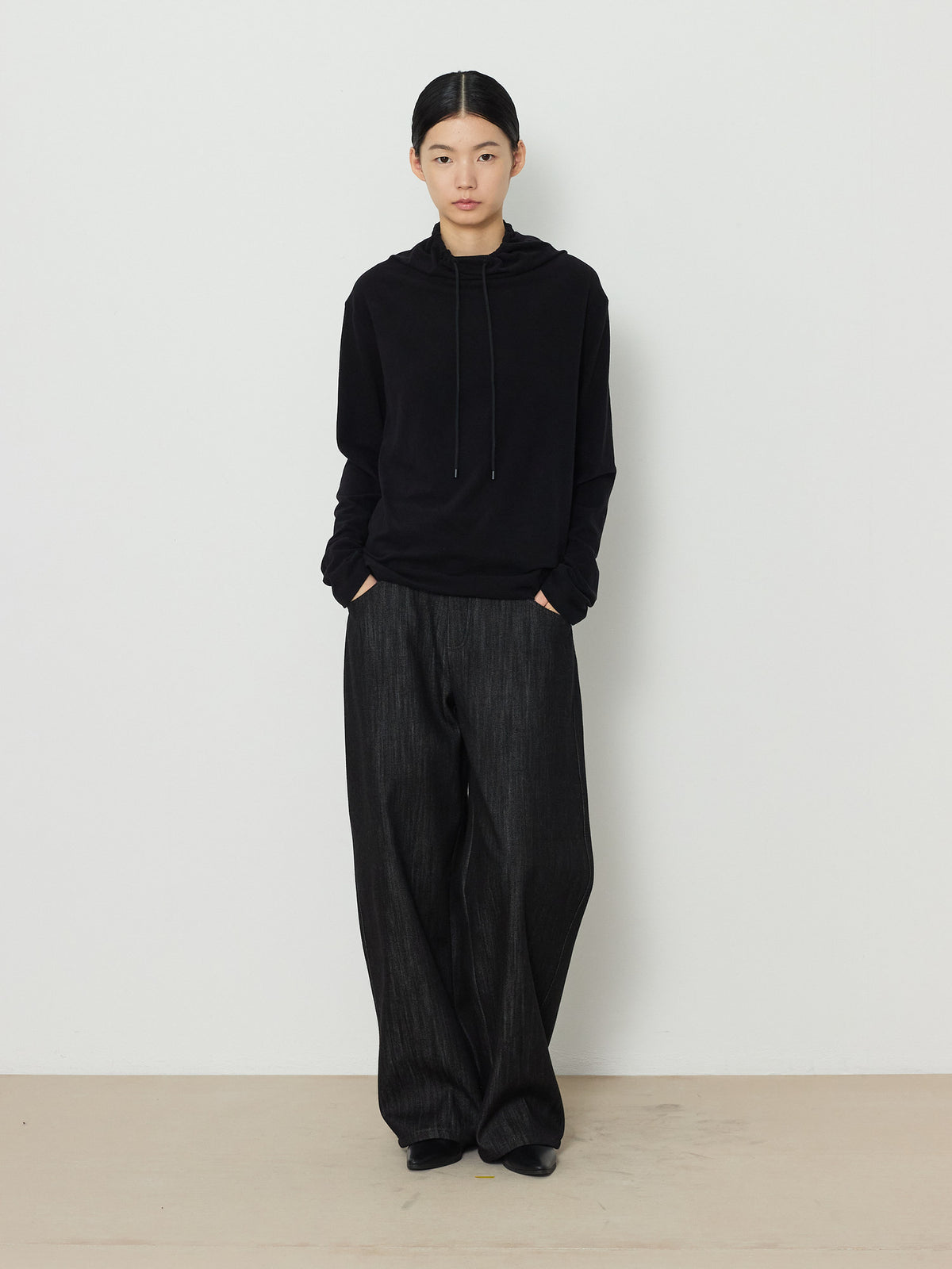 STRING HIGHNECK TOP [BLACK] 12