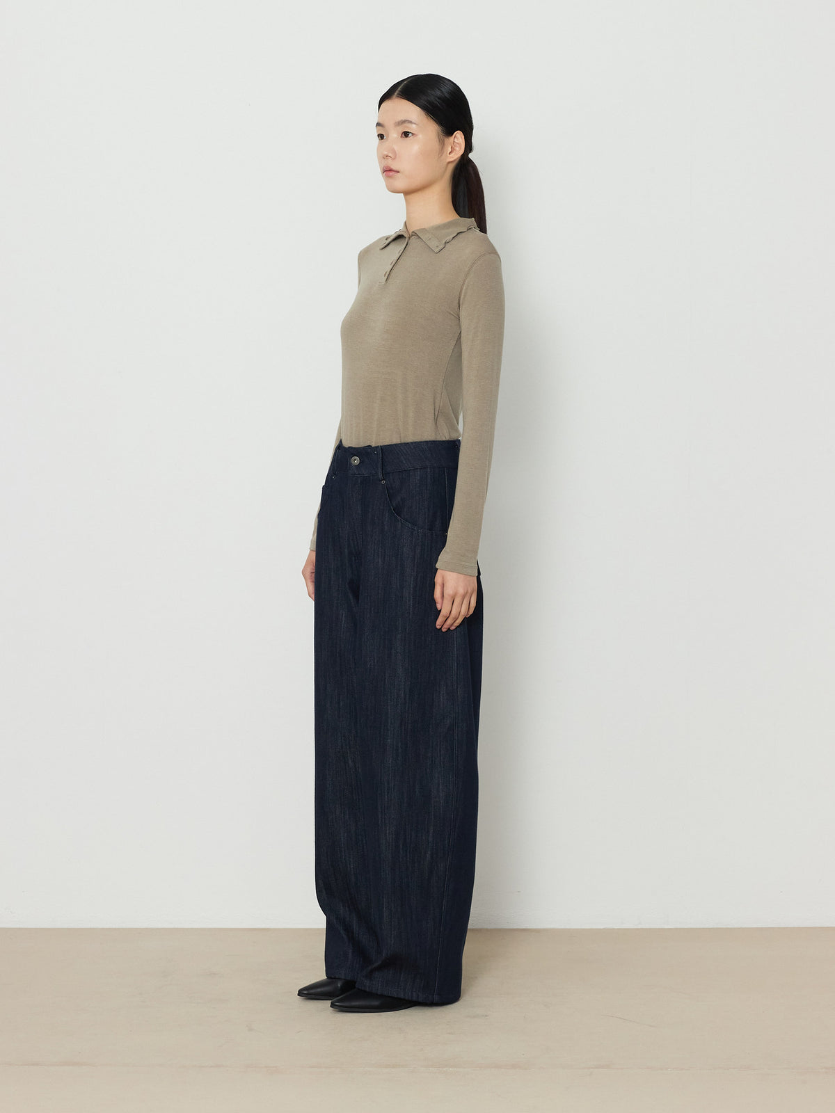 BARREL DENIM PANTS [INDIGO] 3