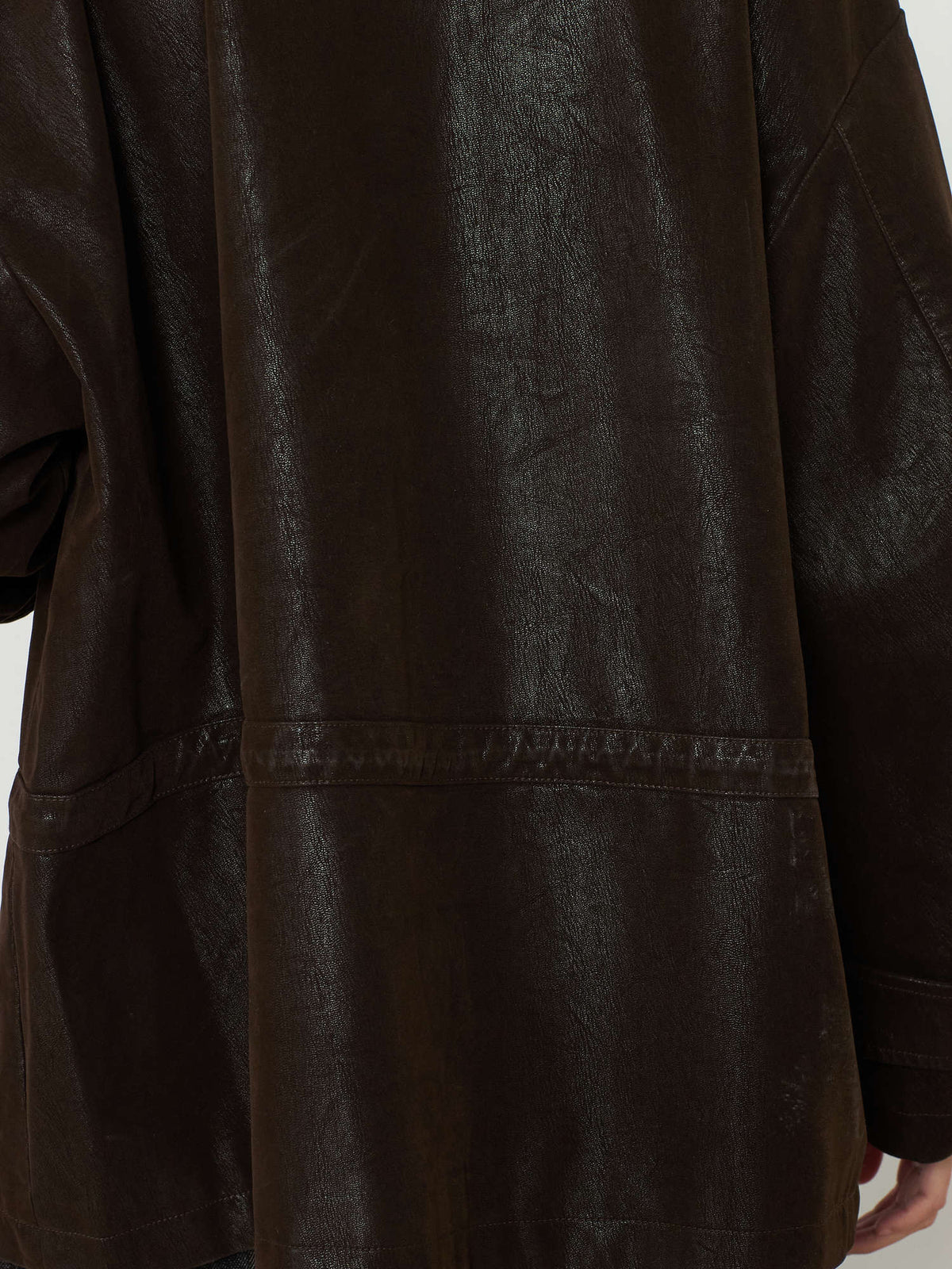 NUBUCK SAFARI LEATHER JACKET [BROWN] 14