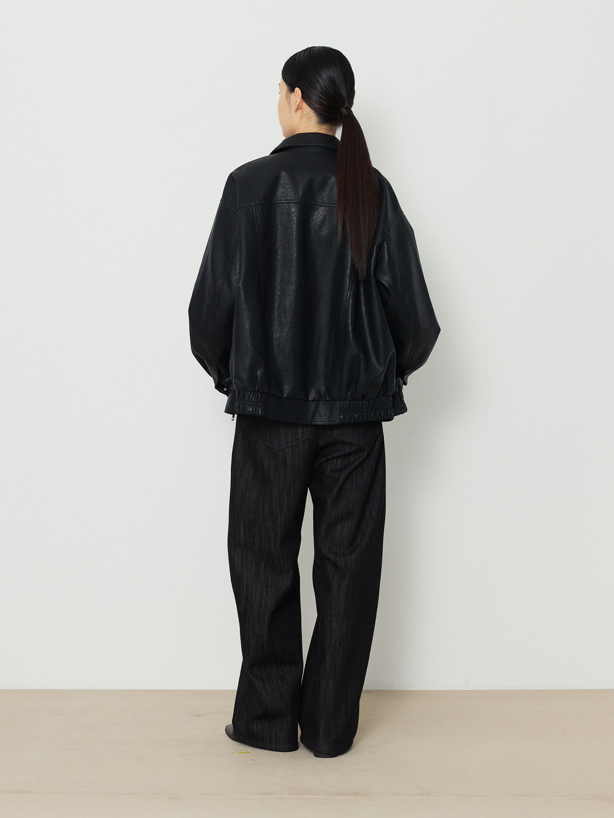 ECO LEATHER BLOUSON [BLACK] 15