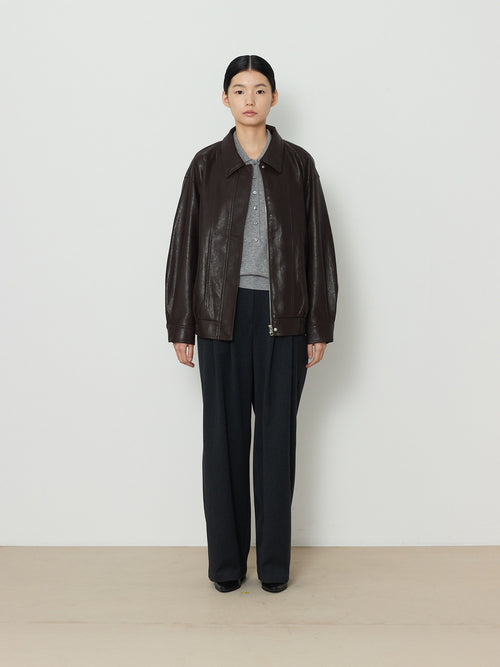 ECO LEATHER BLOUSON [BROWN] 1
